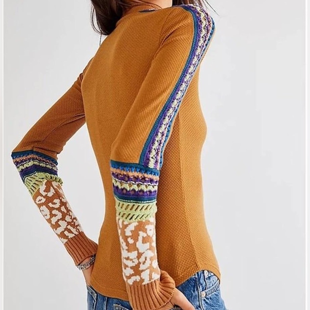 Free People Switch It Up Thermal Top Size S